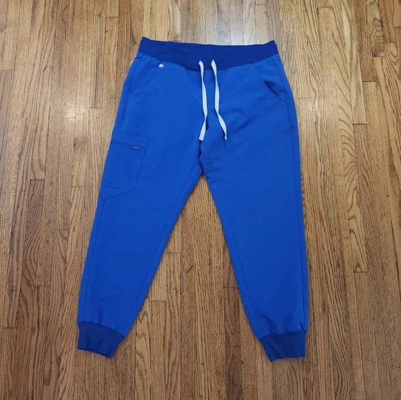 Figs Zamora Womens Scub Jogger Pants Size M / P Denim Blue PO 1660 - Picture 1 of 8